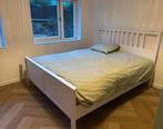 IKEA Hemnes bed 160x200cm incl. matras, Ophalen, Gebruikt, Wit, Tweepersoons