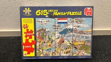 Jan van Haasteren familie puzzel 615 stuks TER LAND TER ZEE beschikbaar voor biedingen