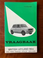 Vraagbaak mini 1970-1978, Auto diversen, Handleidingen en Instructieboekjes, Ophalen of Verzenden