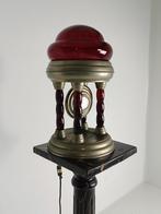 Unieke Vintage Tin Lamp met Klokmechanisme uit Italië, Antiek en Kunst, Ophalen