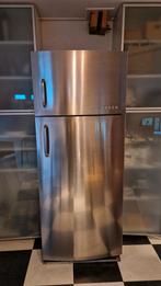 Bosch RVS Koelkast met Vriesvak, Ophalen, Gebruikt, 200 liter of meer, 160 cm of meer