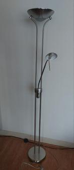 Moderne staande RVS led lamp, Huis en Inrichting, Lampen | Vloerlampen, Ophalen, Zo goed als nieuw, 150 tot 200 cm