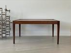 Palissander houten salontafel jaren 60, Huis en Inrichting, Tafels | Salontafels, Ophalen, Gebruikt, Vierkant, 50 tot 100 cm