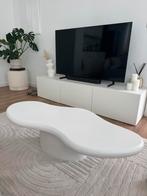 BY-BOO SEKI Organische salontafel wit, 100 tot 150 cm, Zo goed als nieuw, Minder dan 50 cm, Rechthoekig