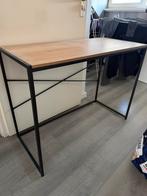 Sidetable mangohout / staal, Huis en Inrichting, Tafels | Sidetables, 100 tot 150 cm, Ophalen of Verzenden, Zo goed als nieuw