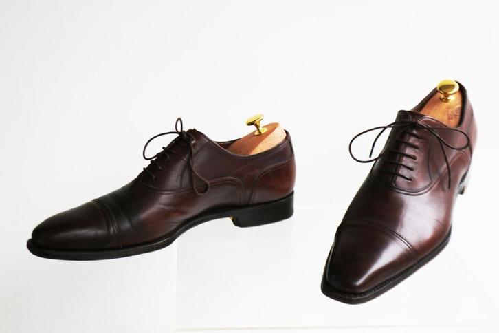 Pure Klasse! Santoni Goodyear lace-ups in 7.5 F = maat 41.5, Kleding | Heren, Schoenen, Zo goed als nieuw, Veterschoenen, Bruin