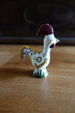miniatuur haantje van beschilderd porselein uit Portugal, Verzamelen, Ophalen of Verzenden, Zo goed als nieuw, Dier