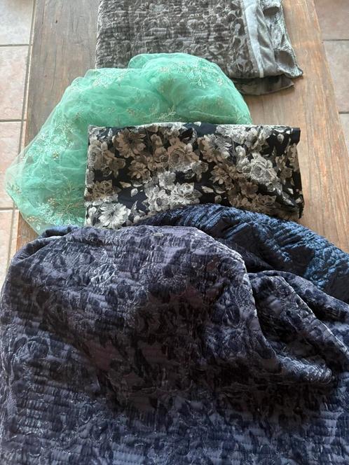 Partij stoffen 20euro, Hobby en Vrije tijd, Stoffen en Lappen, Zo goed als nieuw, 120 cm of meer, Blauw, Ophalen of Verzenden