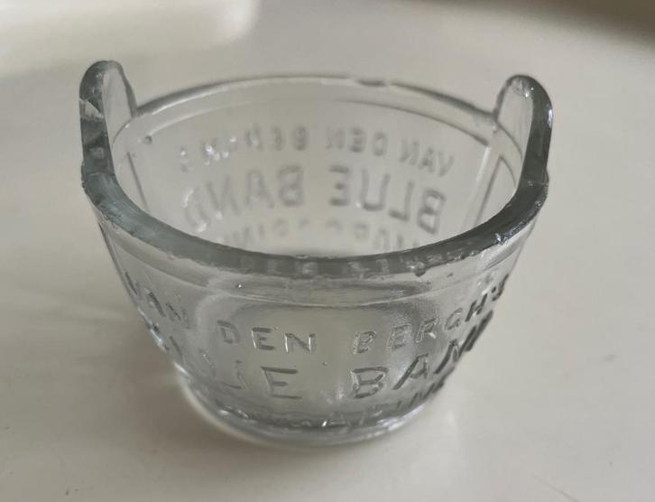 Boterkuipje Van den Bergh Blue Band Reclame Unilever c 1930, Verzamelen, Merken en Reclamevoorwerpen, Reclamebord, Ophalen