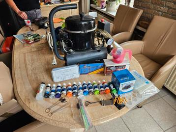 fluisterstille airbrush set  beschikbaar voor biedingen