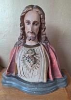 Borstbeeld Jezus met heilig hart, Antiek en Kunst, Ophalen of Verzenden