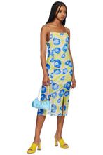 * GANNI 40 * Zomerjurkje met spaghettibandjes . Nieuw!, Maat 38/40 (M), Blauw, Ganni, Nieuw