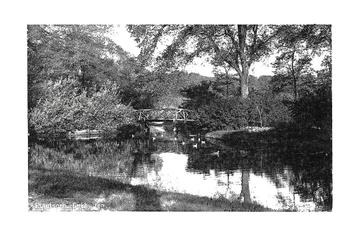 975896 Enkhuizen Plantsoen NH 1936 Gelopen met postzegel  beschikbaar voor biedingen