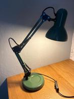 Groene scharnierende bureaulamp, Ophalen of Verzenden, Zo goed als nieuw