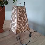 Mooi vintage tafellamp met varkensblaas kap, Ophalen of Verzenden