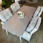 Moderne Wicker Tuinset –4 verstelbare stoelen ZGAN TWV €2250, Verzenden, ., Zo goed als nieuw, .