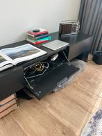 Zwart TV Meubel met Opbergruimte, Ophalen, Overige materialen, Gebruikt, 150 tot 200 cm