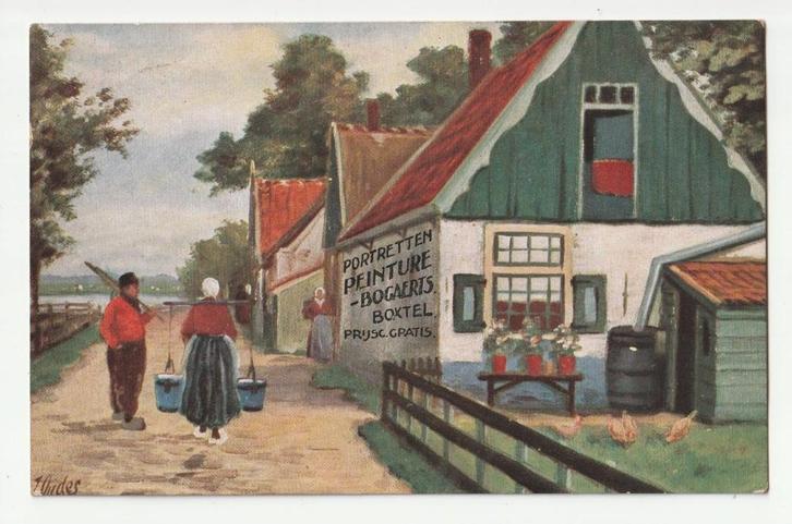 Boxtel Peinture Bogaerts 1915 oude ansichtkaart, Verzamelen, Ansichtkaarten | Nederland, Gelopen, Noord-Brabant, Voor 1920, Verzenden