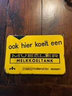 Emaille bord Mueller melktank, Ophalen of Verzenden
