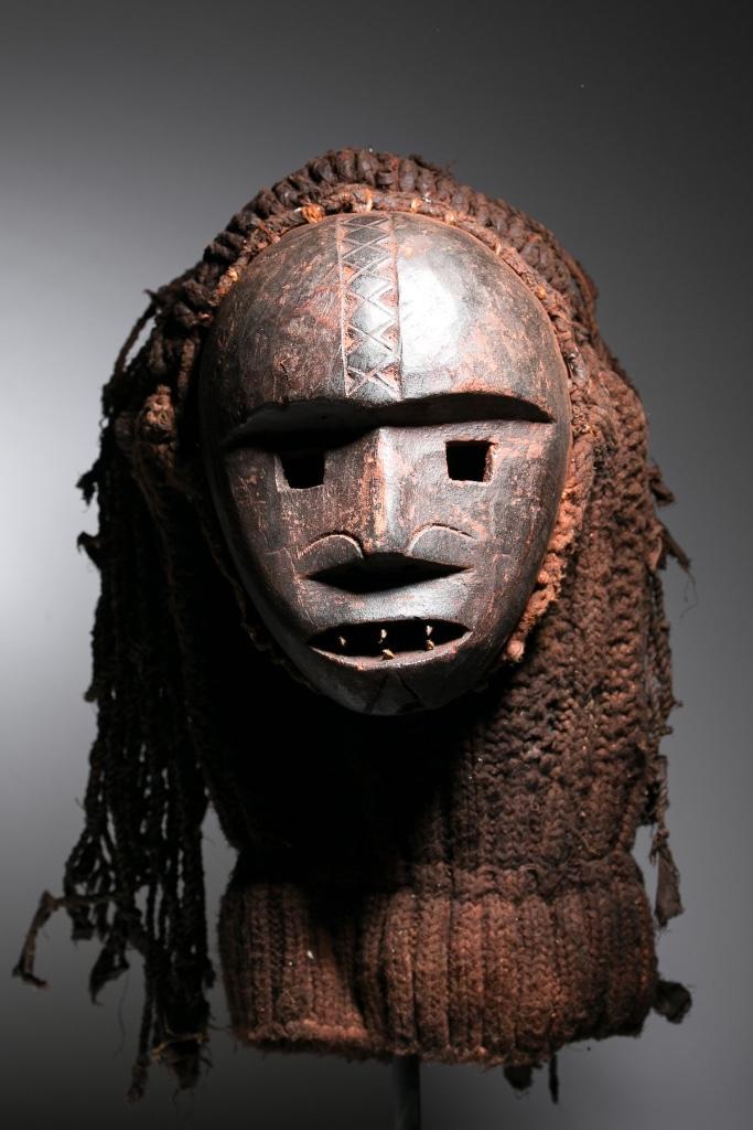 250877 Oud & zeldzaam Afrikaans Chewa masker uit Zambia., Antiek en Kunst, Kunst | Niet-Westerse kunst, Ophalen of Verzenden