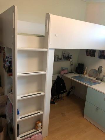 Smastad Hoogslaper/Stapelbed met kledingkastIKEA beschikbaar voor biedingen