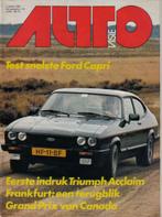 Autovisie 20 1981 : Ford Capri 2.8 Inj - Triumph Acclaim, Gelezen, Autovisie, Ophalen of Verzenden, Algemeen