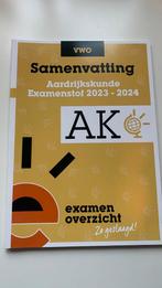 Aardrijkskunde Examen samenvatting 2023-2024, Boeken, Schoolboeken, Gelezen, VWO, Verzenden, ExamenOverzicht