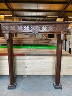 Antieke eiken houten schouw 180x70x160 hxdxbr.
