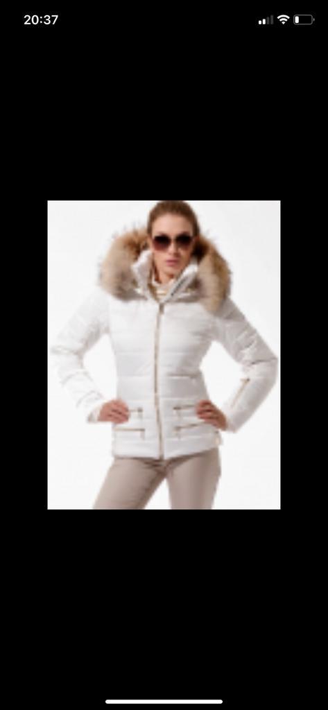 MDC Stijlvolle crème ski jas dames mt 36/S - nieuw, Kleding | Dames, Jassen | Winter, Zo goed als nieuw, Maat 36 (S), Wit, Ophalen of Verzenden