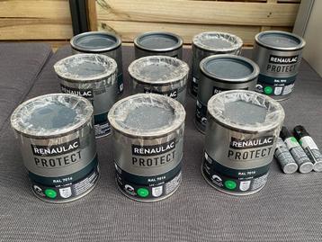 10 x bus Renaulac verf 750ml 3 x Lakcorrectiepen Ral7016 beschikbaar voor biedingen