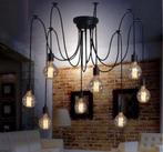 Stoere Design Hanglamp 'Spider': 8 Lichtbronnen, Huis en Inrichting, Lampen | Hanglampen, Kunststof, Ophalen of Verzenden, Zo goed als nieuw