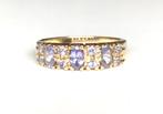 Bobbie vintage gouden ring iolieten maat 18, 18 tot 19, Paars, Ophalen of Verzenden, Zo goed als nieuw