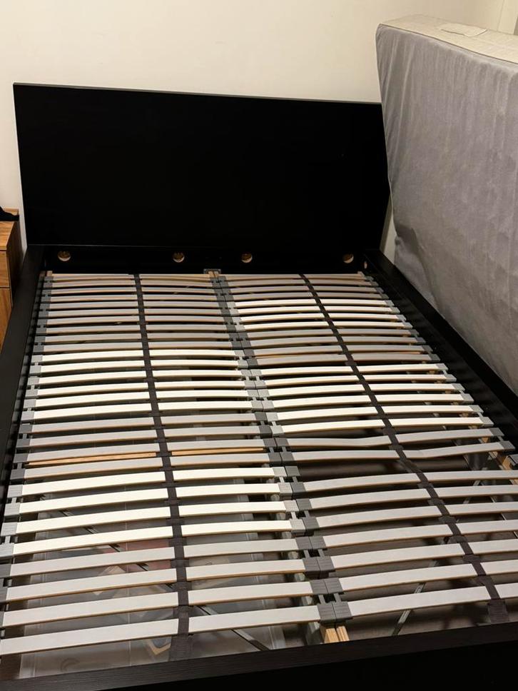 Ikea bed 140x200, Huis en Inrichting, Slaapkamer | Bedden, Zo goed als nieuw, Tweepersoons, 140 cm, Hout, Wit, Ophalen