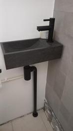 wc fonteinset, Ophalen, Zo goed als nieuw, Steen, Wastafel