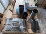 Keramische Dakdoorvoer 125mm - Complete Set, Doe-het-zelf en Verbouw, Dakpannen en Dakbedekking, Steen of Klei, Zwart, Nieuw, Ophalen of Verzenden