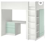 Ikea SMÅSTAD hoogslaper bed met kast, Ophalen, Gebruikt, Hoogslaper