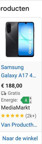 samsung A17, Telecommunicatie, Mobiele telefoons | Samsung, Zwart, Nieuw, Ophalen of Verzenden, 128 GB