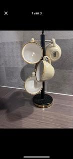 Cappucino kopjes met houder, Huis en Inrichting, Keuken | Servies, Ophalen of Verzenden, Overige stijlen, Kop(pen) en/of Schotel(s)