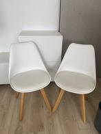 2 witte stoelen – gratis af te halen, Ophalen, Gebruikt, Wit, Twee
