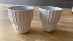 Koffiemokjes, Tuin en Terras, Bloempotten, Rond, Ophalen of Verzenden, Zo goed als nieuw, Aardewerk