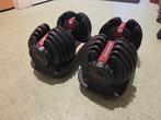 Verstelbare dumbbells en bankje, Sport en Fitness, Ophalen, Gebruikt, Rug, Dumbbell