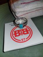 Buddha to buddha ring maat 20 met turquoise steen, Ophalen, 20 of groter, Zo goed als nieuw, Dame of Heer