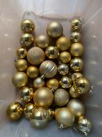 Kerstballen goud plastic, Diversen, Ophalen of Verzenden, Gebruikt
