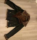 Farina Opoku Leren Jas met Bond, Kleding | Dames, Jassen | Zomer, Ophalen of Verzenden, Zo goed als nieuw, Maat 38/40 (M), Zwart