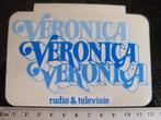 ruit sticker veronica radio & televisie tv logo, Verzenden, Zo goed als nieuw, Film, Tv of Omroep