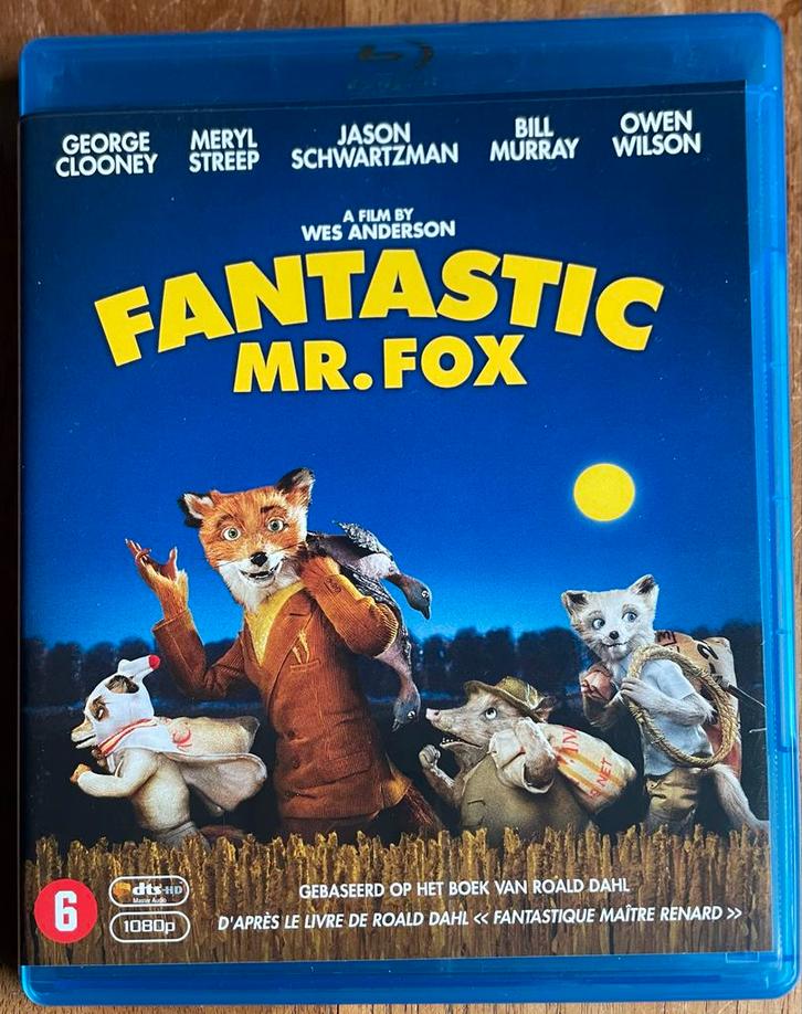 Blu-ray * Fantastic Mr. Fox 2009 * Wes Anderson * Nederlands, Cd's en Dvd's, Blu-ray, Zo goed als nieuw, Tekenfilms en Animatie