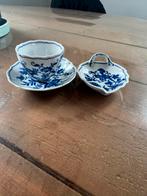 Zwiebelmuster kop en schotel met blad schaaltje, Ophalen of Verzenden