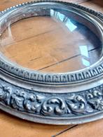 Antieke ovale lijst met bol glas, Antiek en Kunst, Ophalen of Verzenden