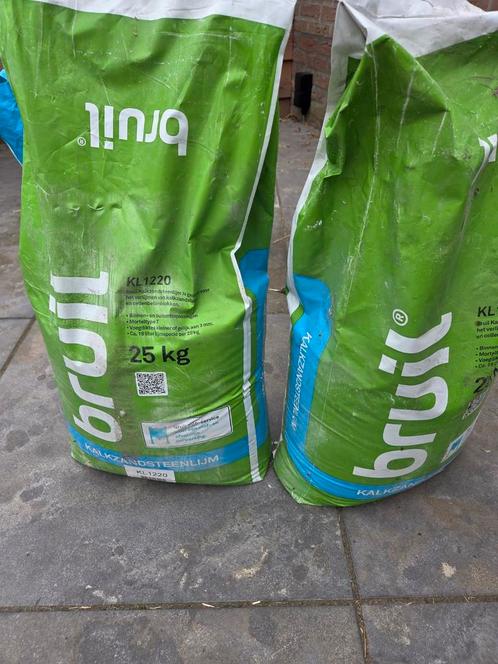 Bruil KL1220 Kalkzandsteenlijm 25kg, Doe-het-zelf en Verbouw, Metselstenen, Nieuw, Kalkzandstenen, Ophalen