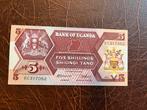 Oeganda vijf shilling 1987 UNC, Ophalen of Verzenden, Overige landen, Los biljet